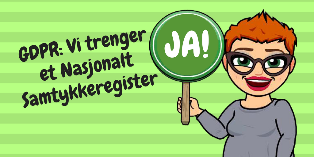 GDPR: Vi trenger et felles samtykkeregister!