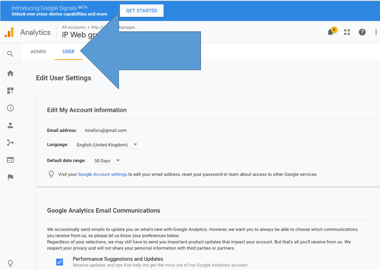 Slik endrer du språkinnstilling på Google Analytics